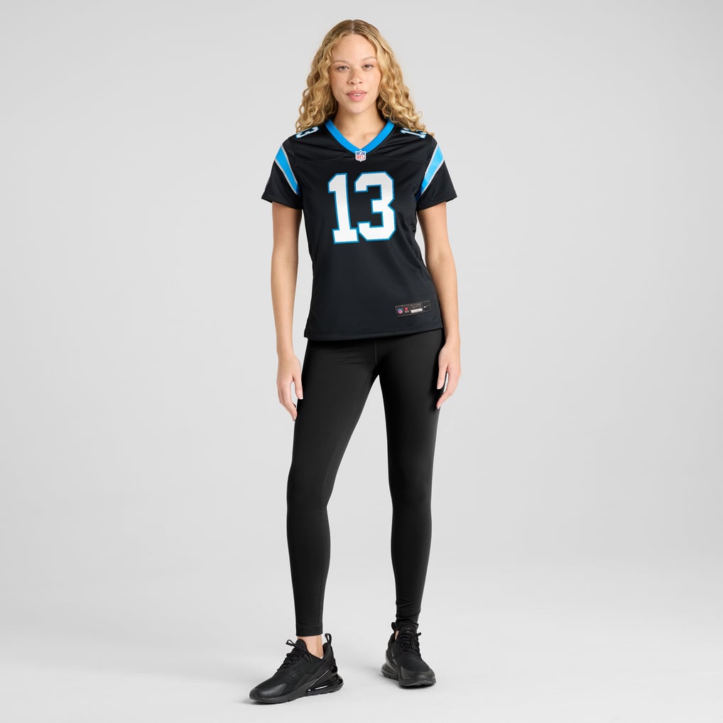 Women's Carolina Panthers Hunter Renfrow Nike Black Team Game Jersey - Image 5