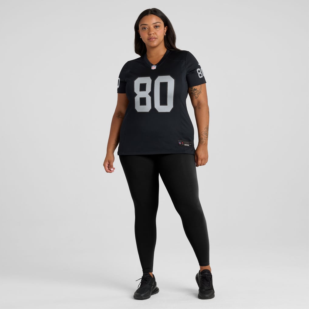 Women's Las Vegas Raiders Ian Thomas Nike  Black Team Game Jersey - Image 7