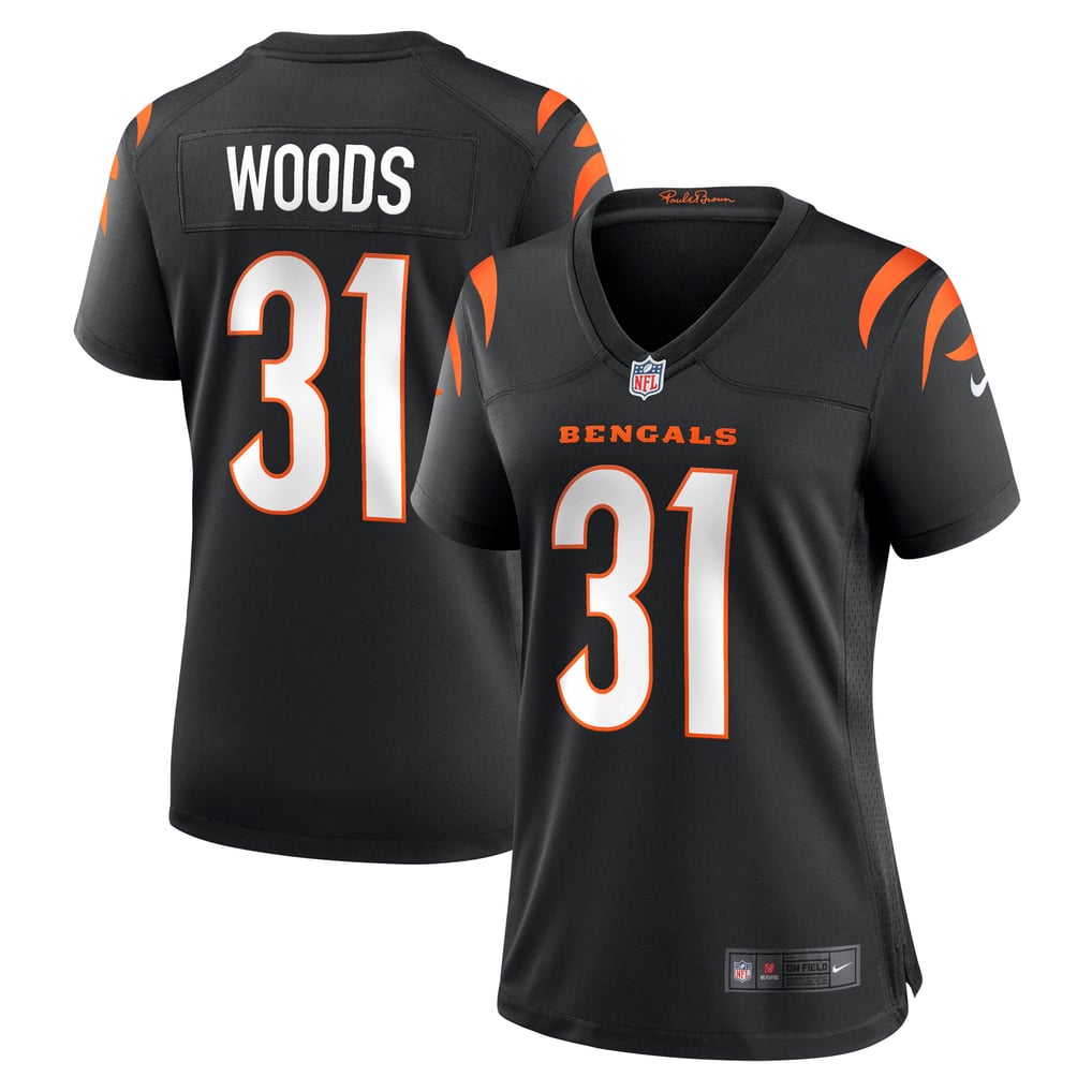 Women's Cincinnati Bengals Ickey Woods Nike Black Retired Player Game Jersey - Image 2