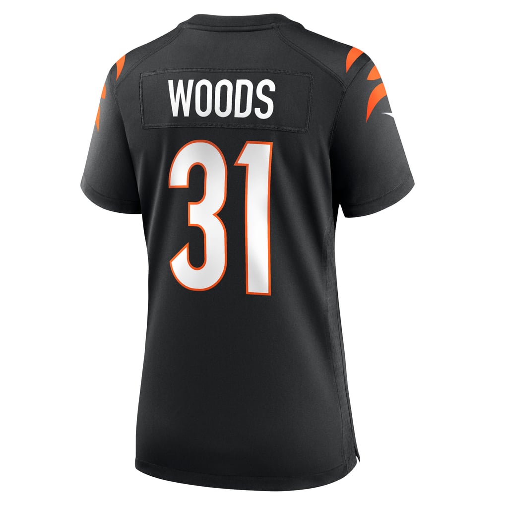 Women's Cincinnati Bengals Ickey Woods Nike Black Retired Player Game Jersey - Image 4