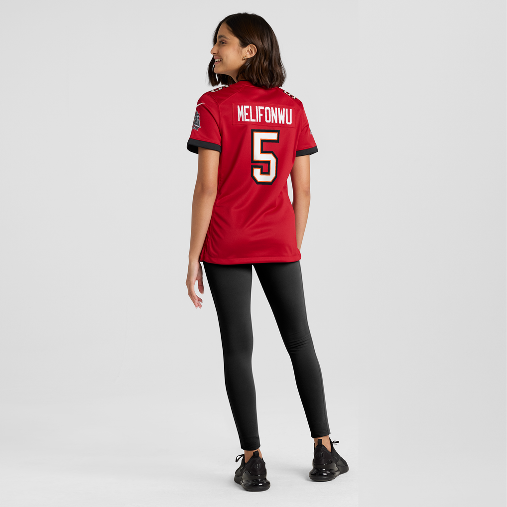 Women's Tampa Bay Buccaneers Ifeatu Melifonwu Nike Red Team Game Jersey - Image 4