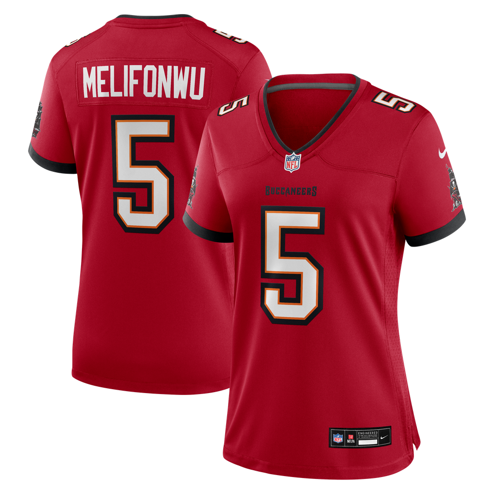 Women's Tampa Bay Buccaneers Ifeatu Melifonwu Nike Red Team Game Jersey - Image 1