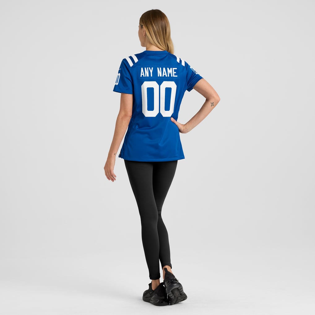 Women's Nike Indianapolis Colts Royal Custom Game Jersey - Image 6