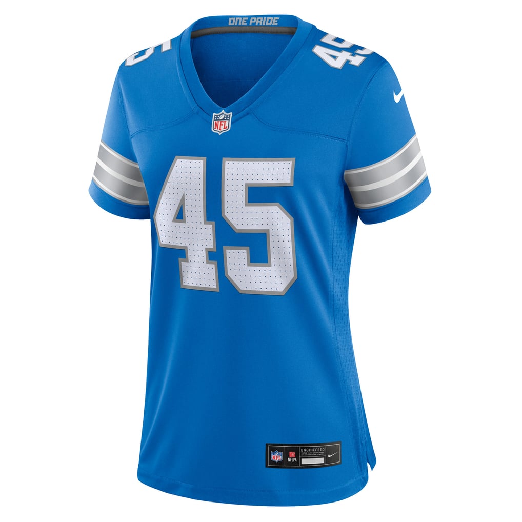 Women's Detroit Lions Isaac Ukwu Nike  Blue Game Jersey - Image 3