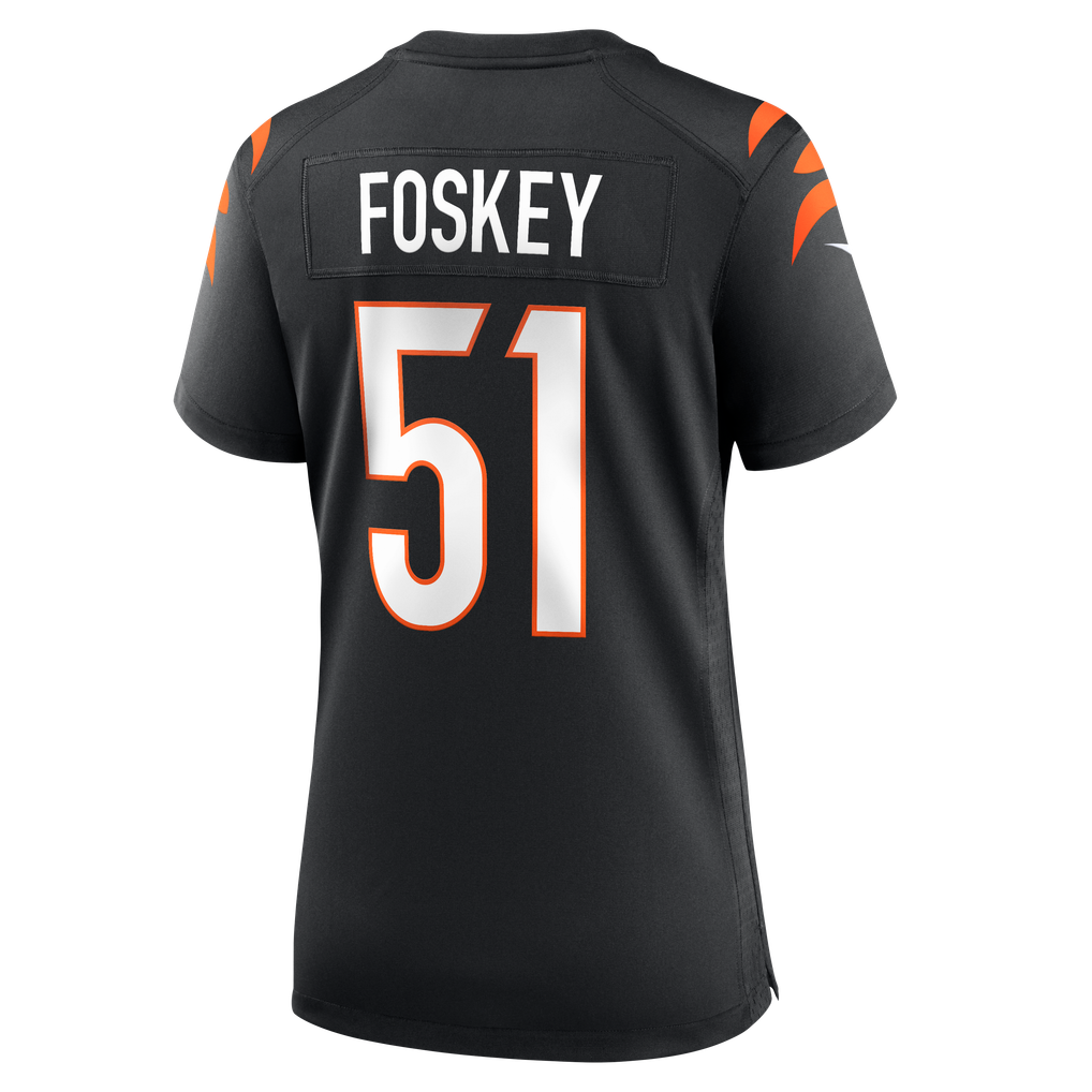 Women's Cincinnati Bengals Isaiah Foskey Nike Black Team Game Jersey - Image 4