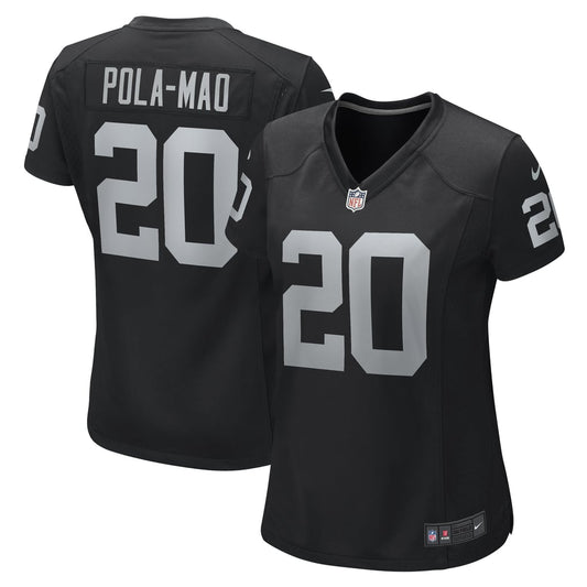 Women's Las Vegas Raiders Isaiah Pola-Mao Nike Black Team Game Jersey - Image 1