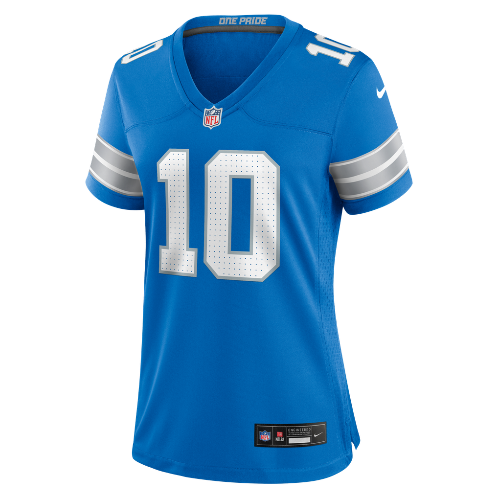 Women's Detroit Lions Isiah Pacheco Nike  Blue Team Game Jersey - Image 3