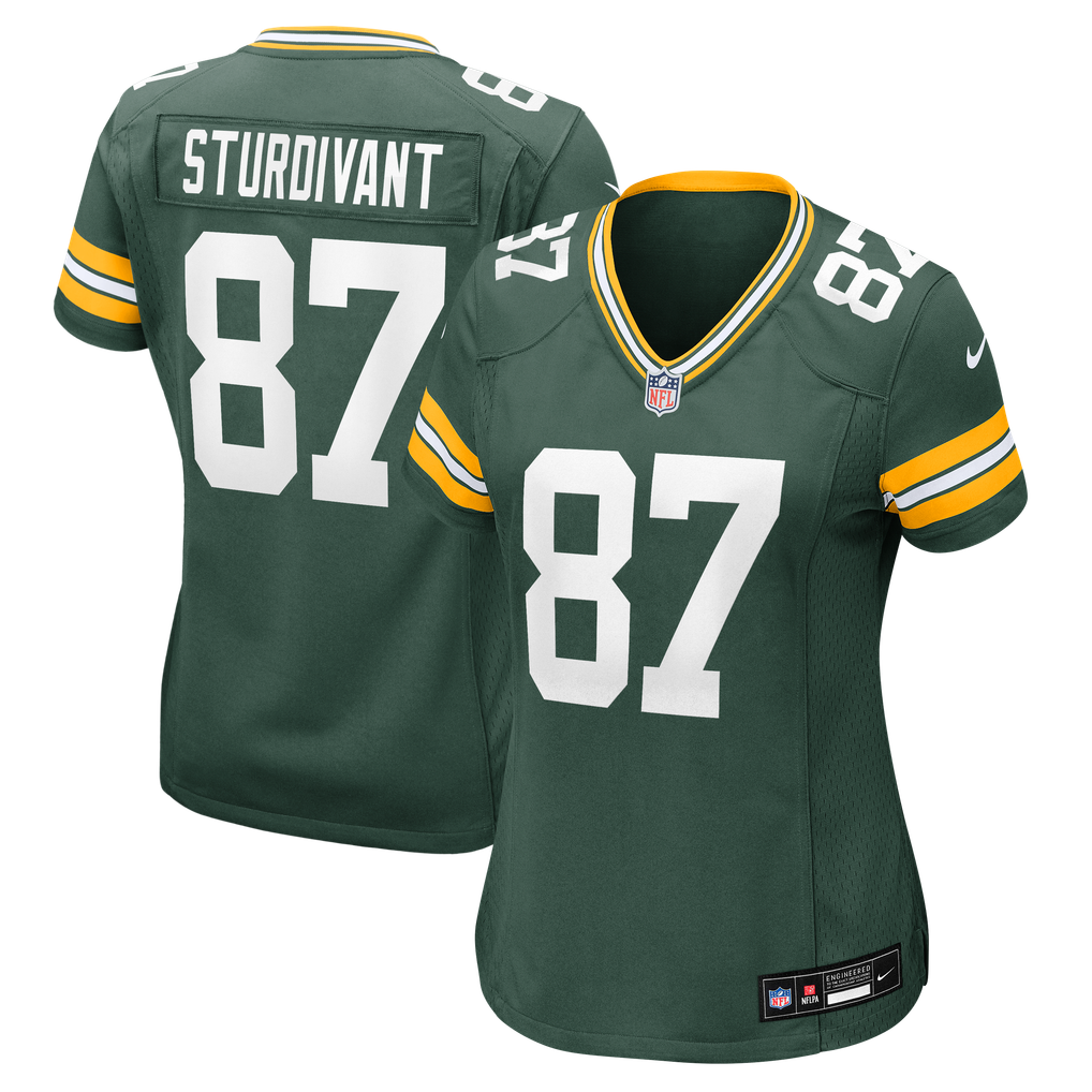 Women's Green Bay Packers J. Michael Sturdivant Nike Green Team Game Jersey - Image 2