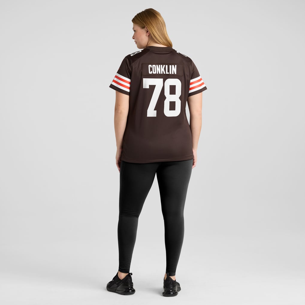Women's Cleveland Browns Jack Conklin Nike Brown Game Jersey - Image 8