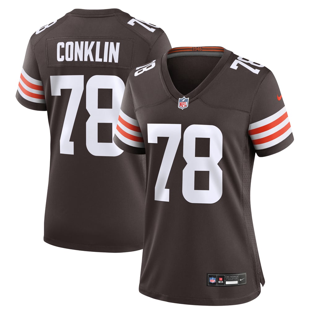 Women's Cleveland Browns Jack Conklin Nike Brown Game Jersey - Image 1