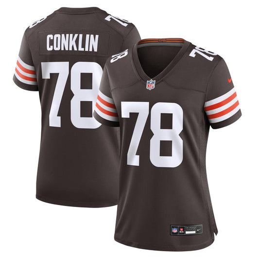 Women's Cleveland Browns Jack Conklin Nike Brown Game Jersey - Image 1