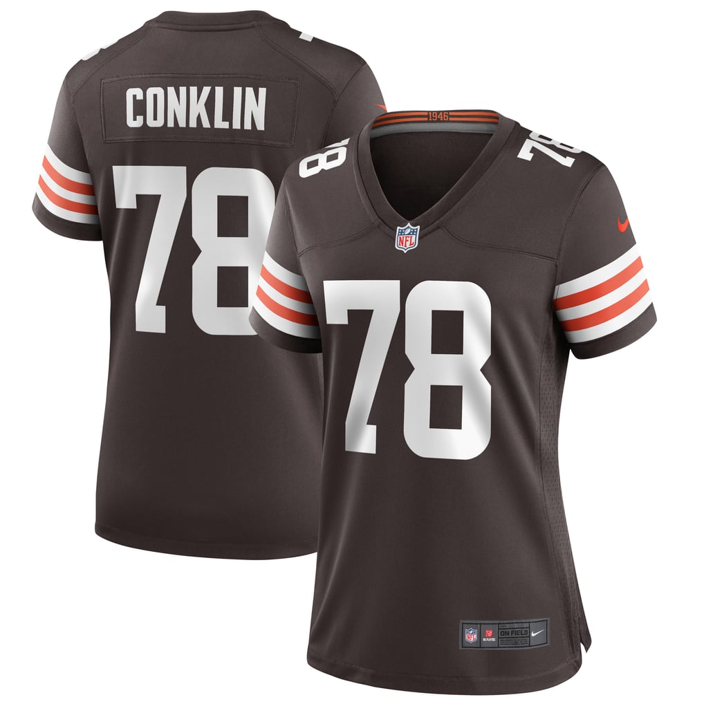 Women's Cleveland Browns Jack Conklin Nike Brown Player Game Jersey - Image 1