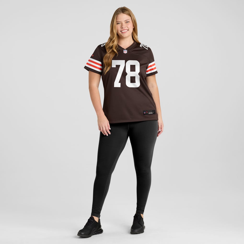 Women's Cleveland Browns Jack Conklin Nike Brown Player Game Jersey - Image 7