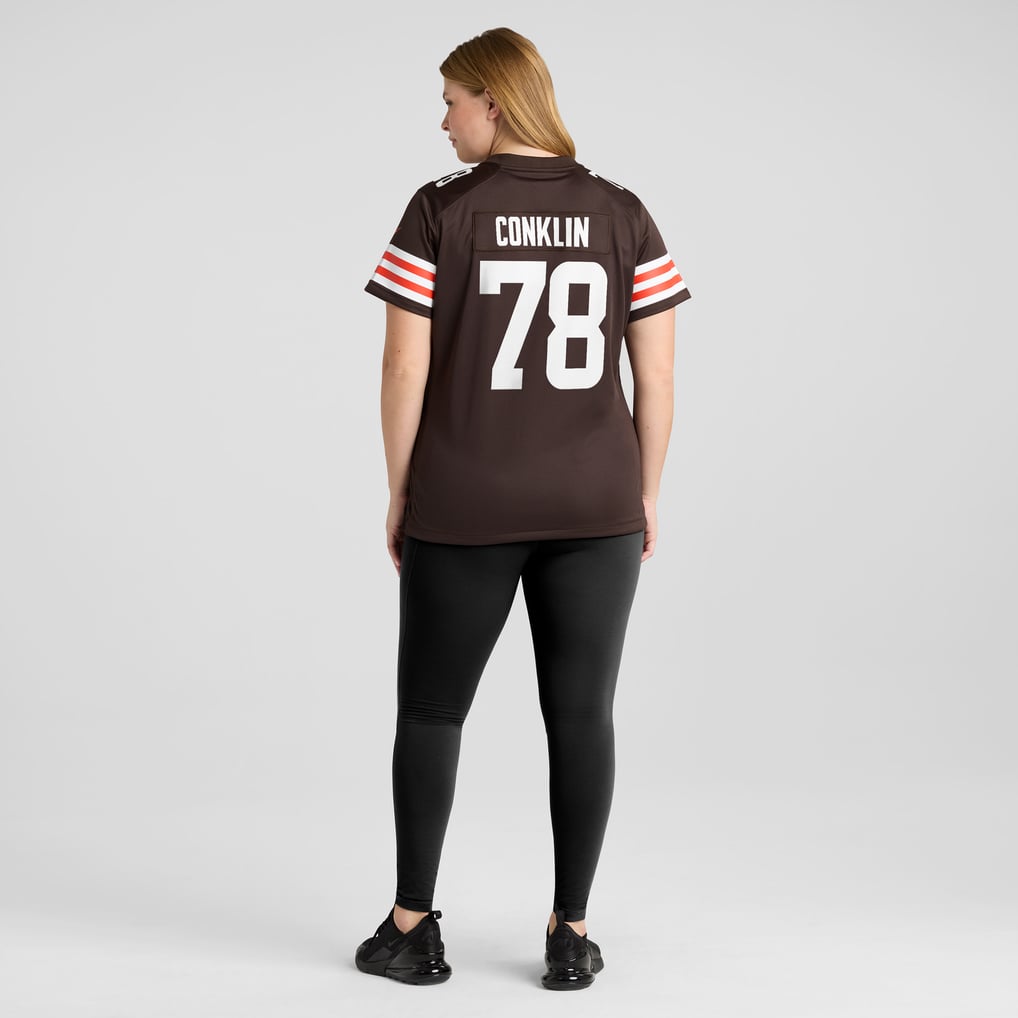 Women's Cleveland Browns Jack Conklin Nike Brown Player Game Jersey - Image 8