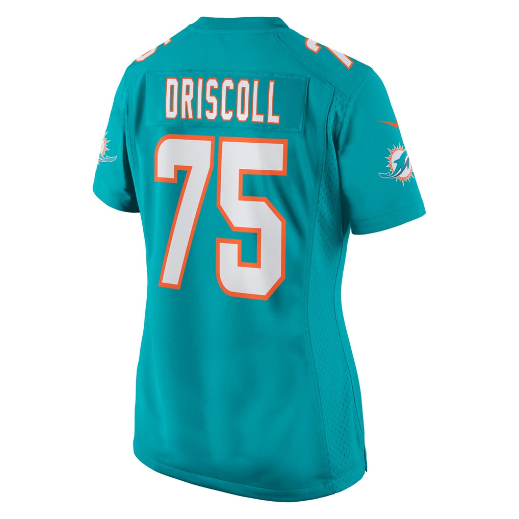 Women's Miami Dolphins Jack Driscoll Nike  Aqua Team Game Jersey - Image 4