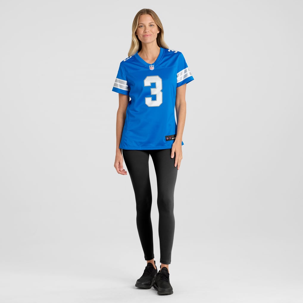 Women's Detroit Lions Jack Fox Nike  Blue Team Game Jersey - Image 5