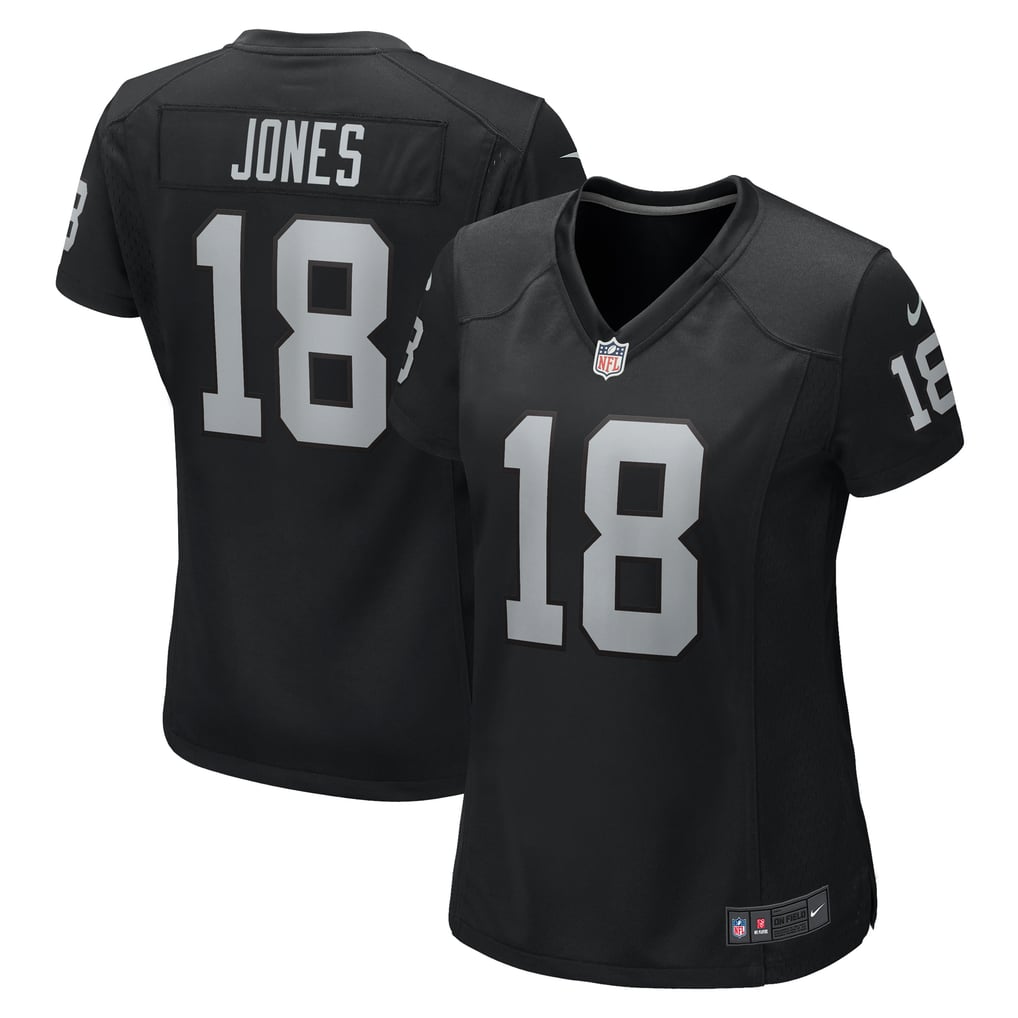 Women's Las Vegas Raiders Jack Jones Nike  Black  Game Jersey - Image 2