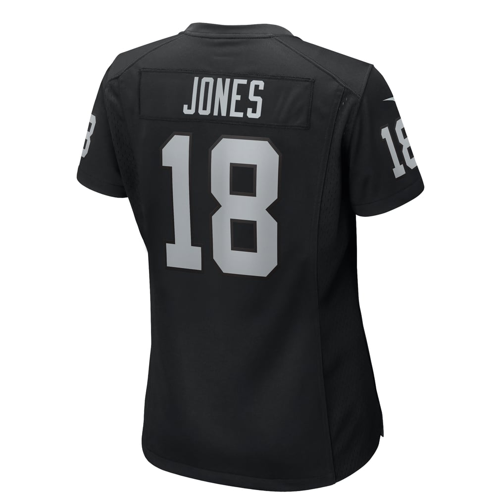 Women's Las Vegas Raiders Jack Jones Nike  Black  Game Jersey - Image 4