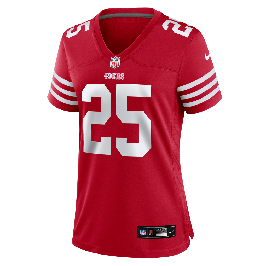Women's San Francisco 49ers Jack Jones Nike Scarlet Team Game Jersey - Image 7