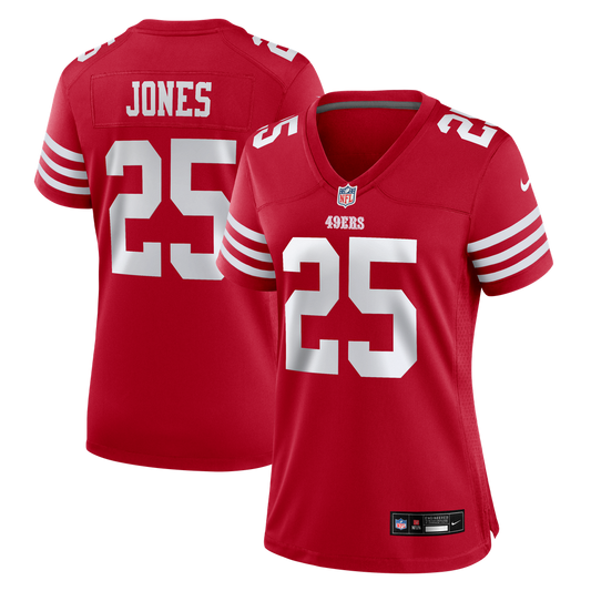 Women's San Francisco 49ers Jack Jones Nike Scarlet Team Game Jersey - Image 1