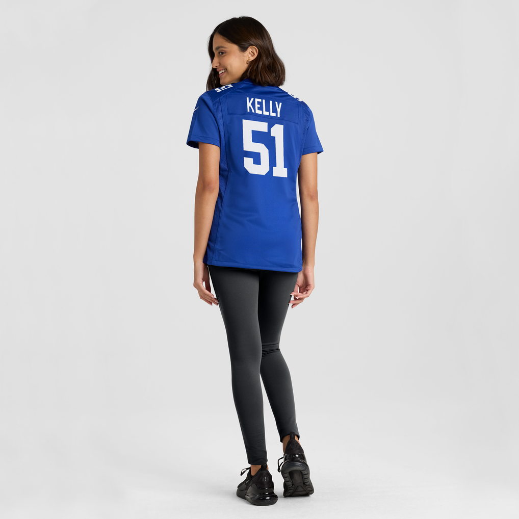 Women's New York Giants Jack Kelly Nike Royal Team Game Jersey - Image 4