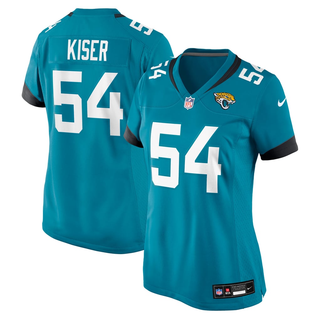 Women's Jacksonville Jaguars Jack Kiser Nike  Teal Team Game Jersey - Image 2