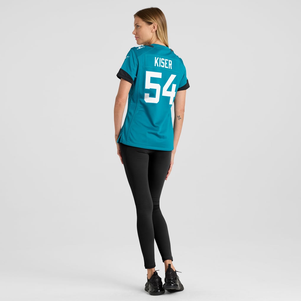 Women's Jacksonville Jaguars Jack Kiser Nike  Teal Team Game Jersey - Image 6