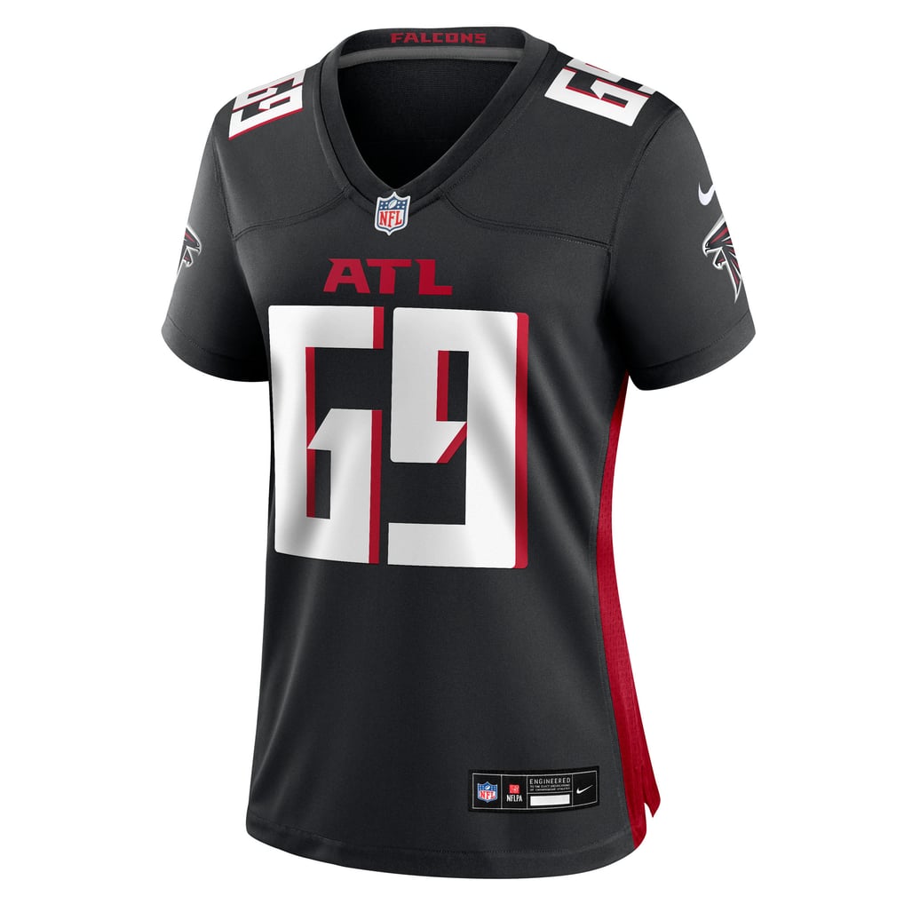 Women's Atlanta Falcons Jack Nelson Nike Black Team Game Jersey
