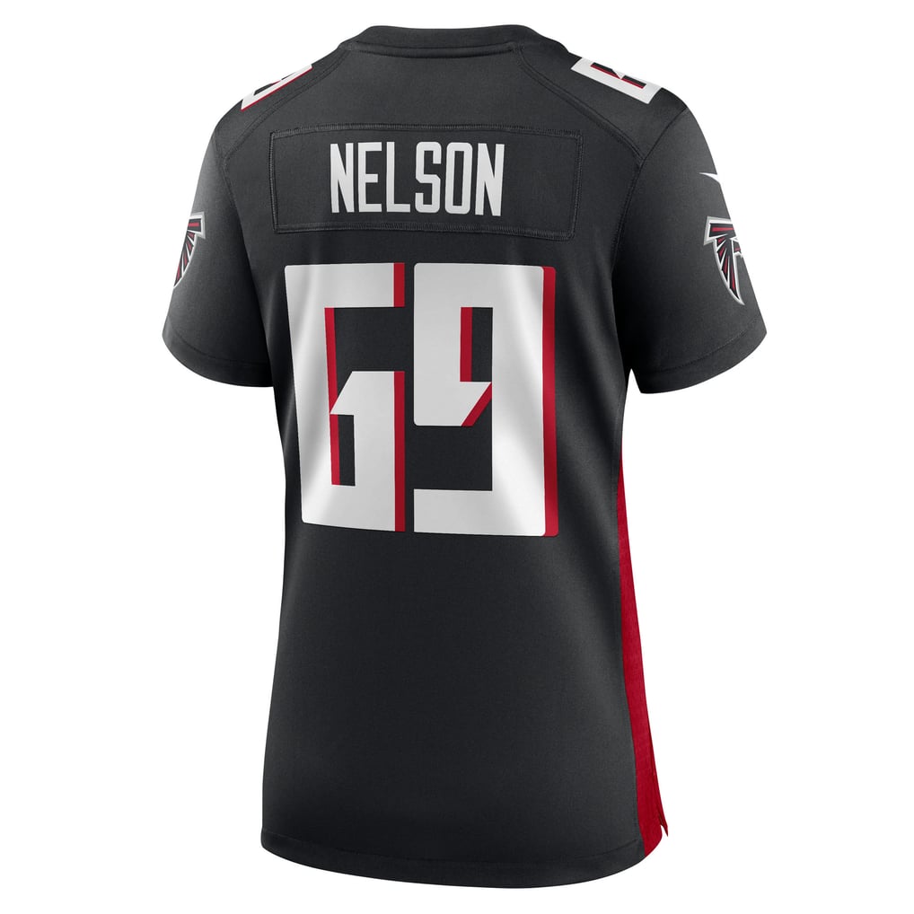 Women's Atlanta Falcons Jack Nelson Nike Black Team Game Jersey