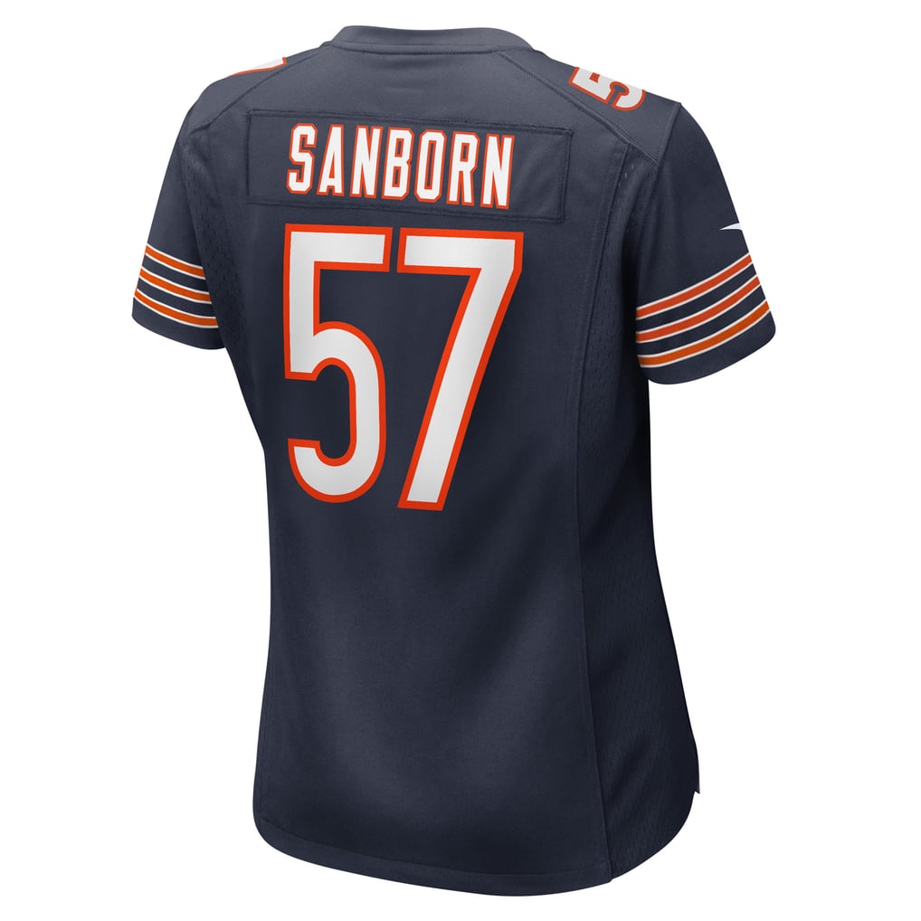 Women's Chicago Bears Jack Sanborn Nike Navy Game Player Jersey - Image 4