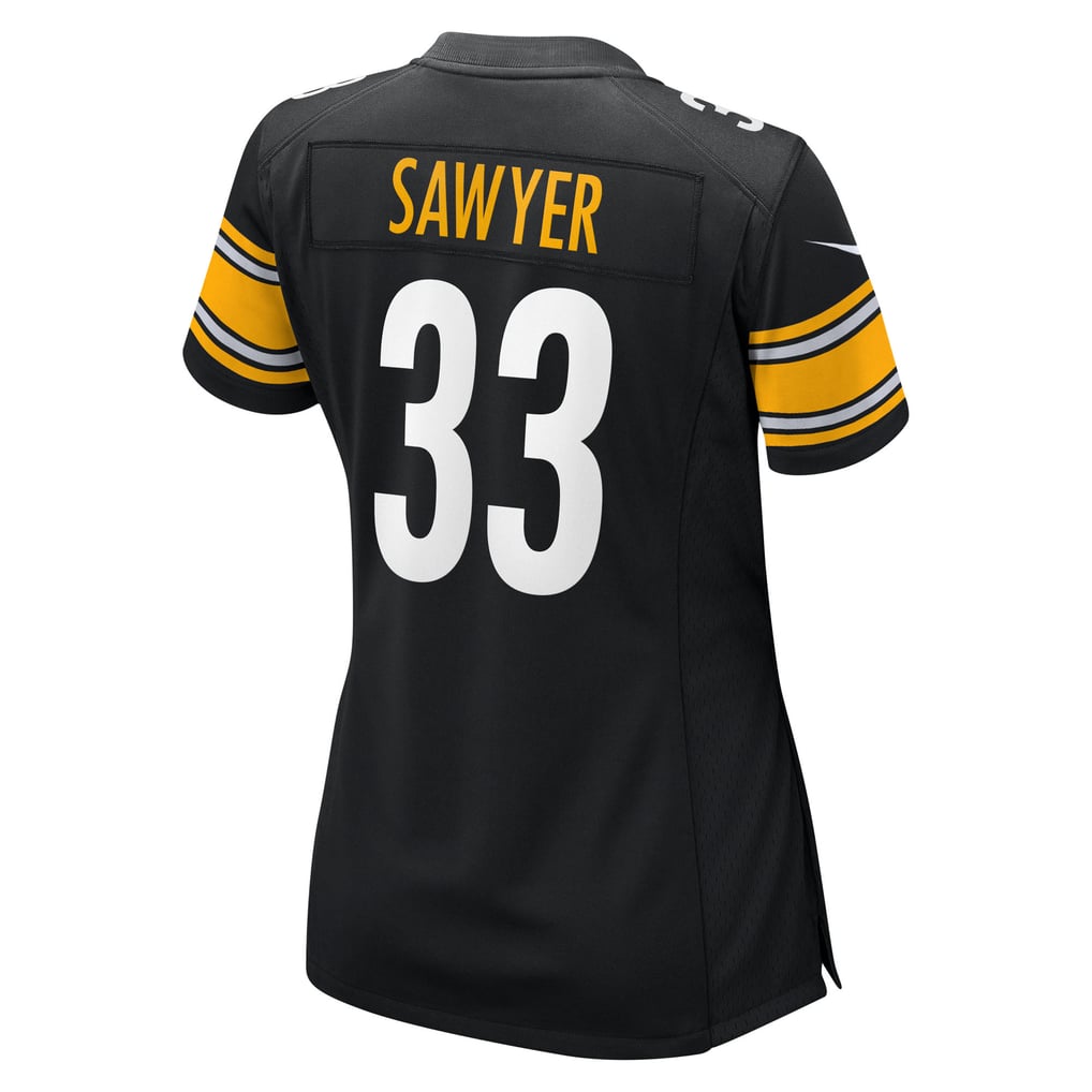 Women's Pittsburgh Steelers Jack Sawyer Nike  Black Team Game Jersey - Image 4