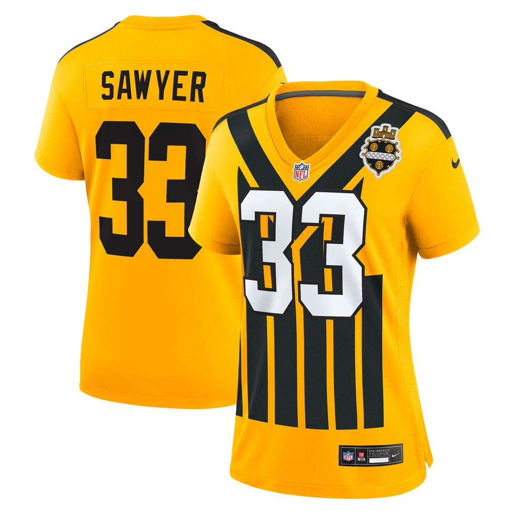 Women's Pittsburgh Steelers Jack Sawyer Nike  Gold Alternate Game Jersey - Image 1