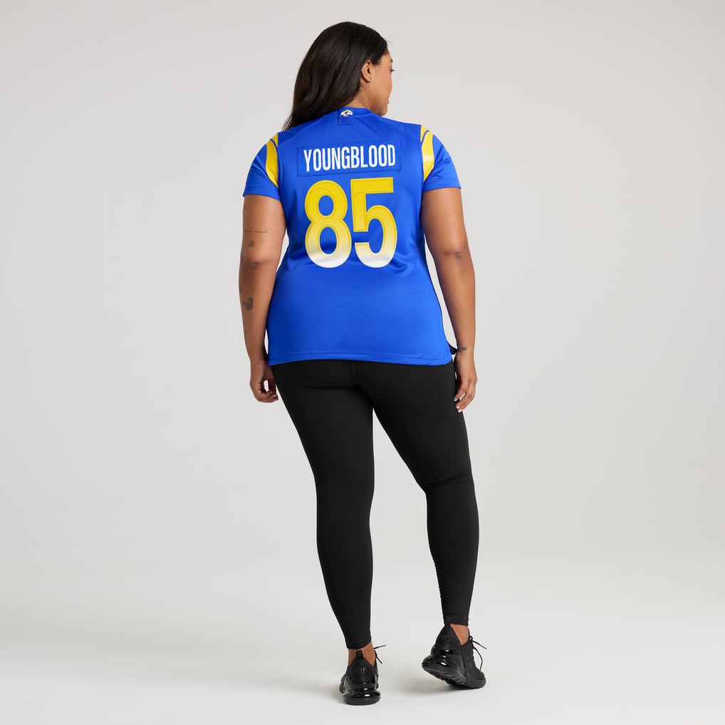 Women's Los Angeles Rams Jack Youngblood Nike Royal Game Retired Player Jersey - Image 8