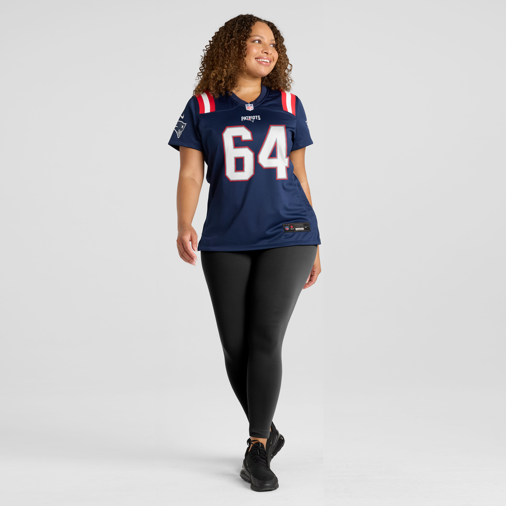 Women's New England Patriots Jacob Rizy Nike Navy Team Game Jersey - Image 5