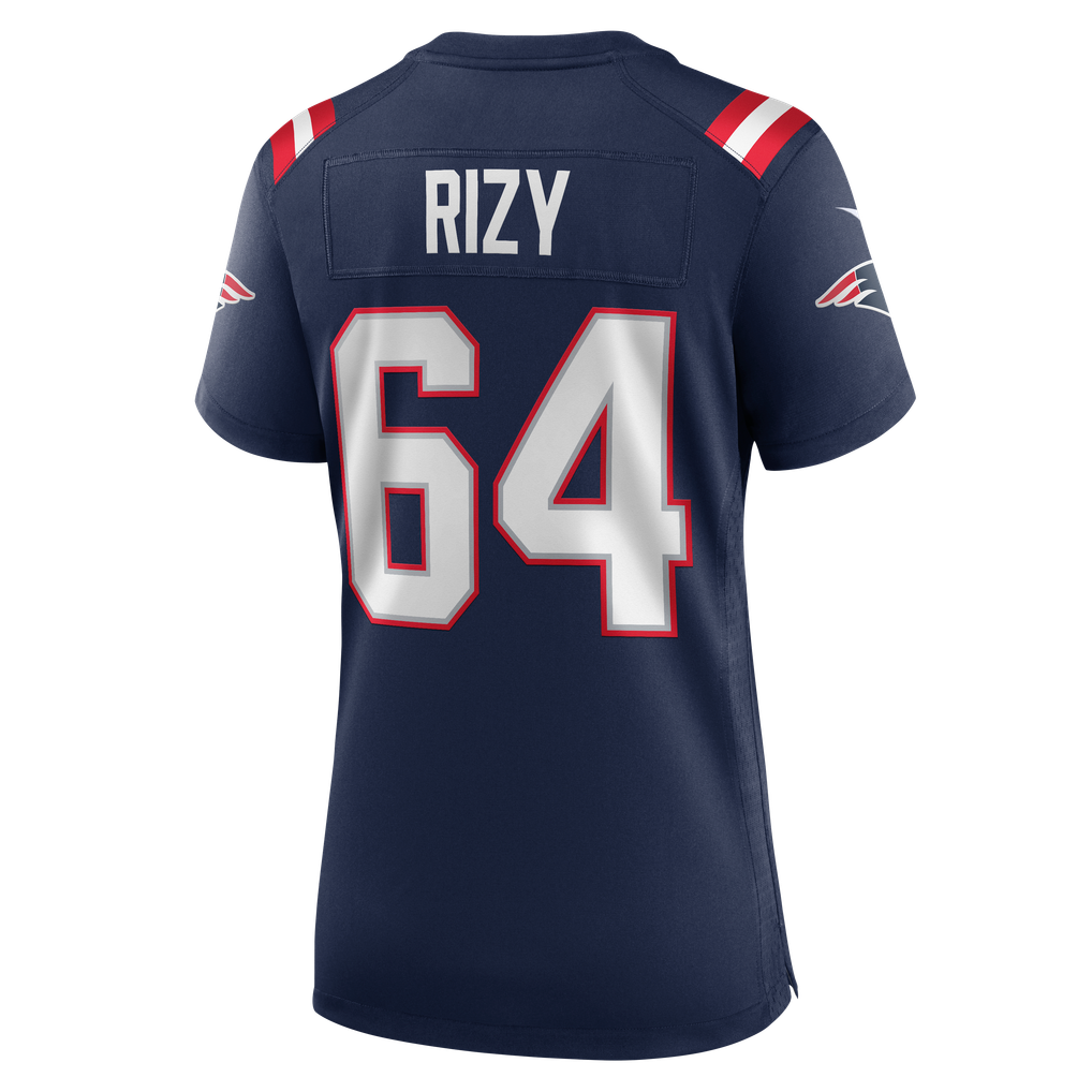 Women's New England Patriots Jacob Rizy Nike Navy Team Game Jersey - Image 8