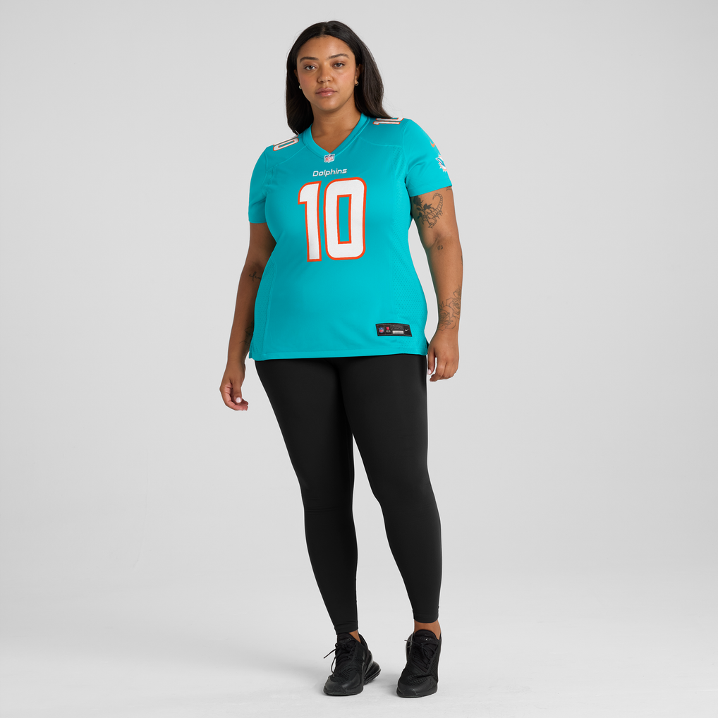 Women's Miami Dolphins Jacob Rodriguez Nike Aqua Team Game Jersey - Image 5