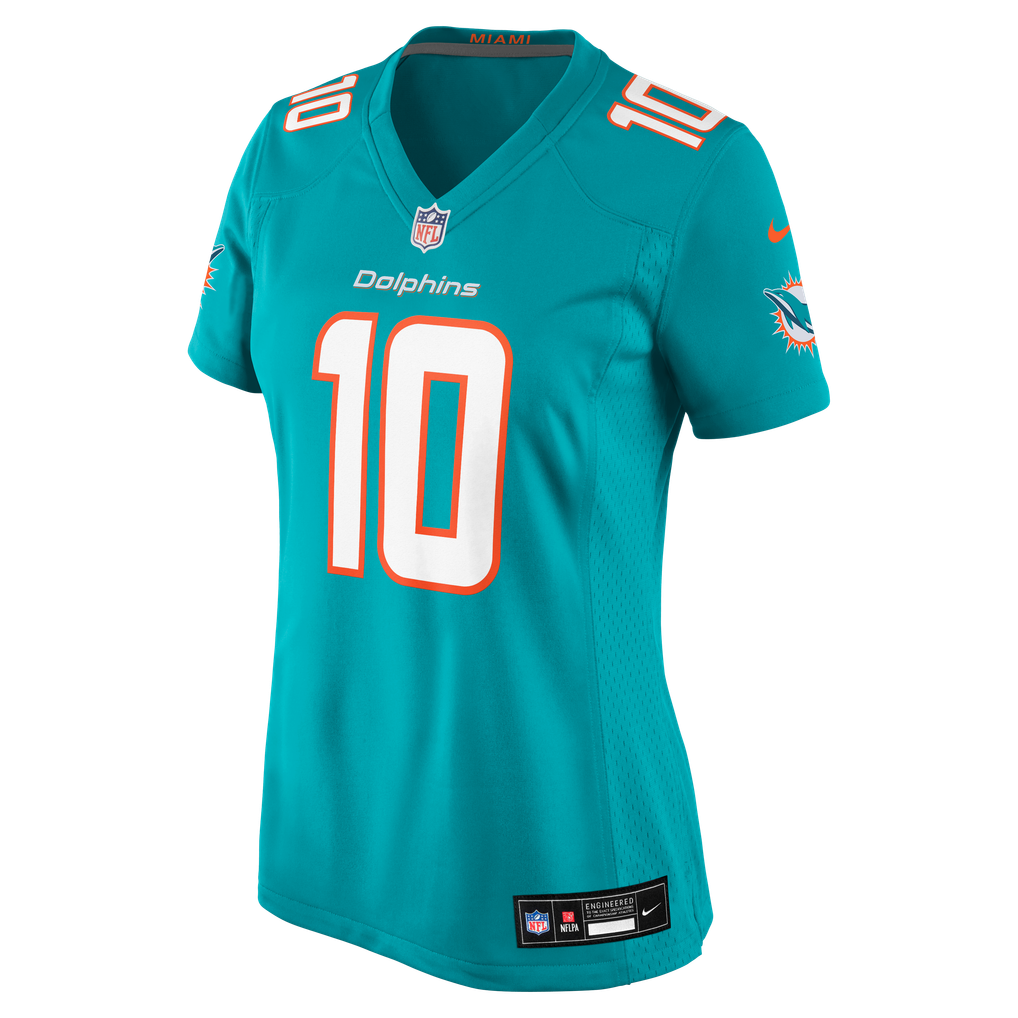 Women's Miami Dolphins Jacob Rodriguez Nike Aqua Team Game Jersey - Image 7