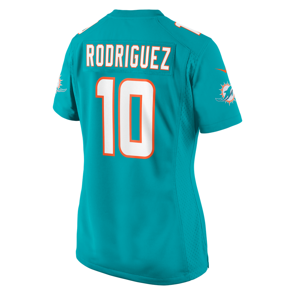 Women's Miami Dolphins Jacob Rodriguez Nike Aqua Team Game Jersey - Image 8