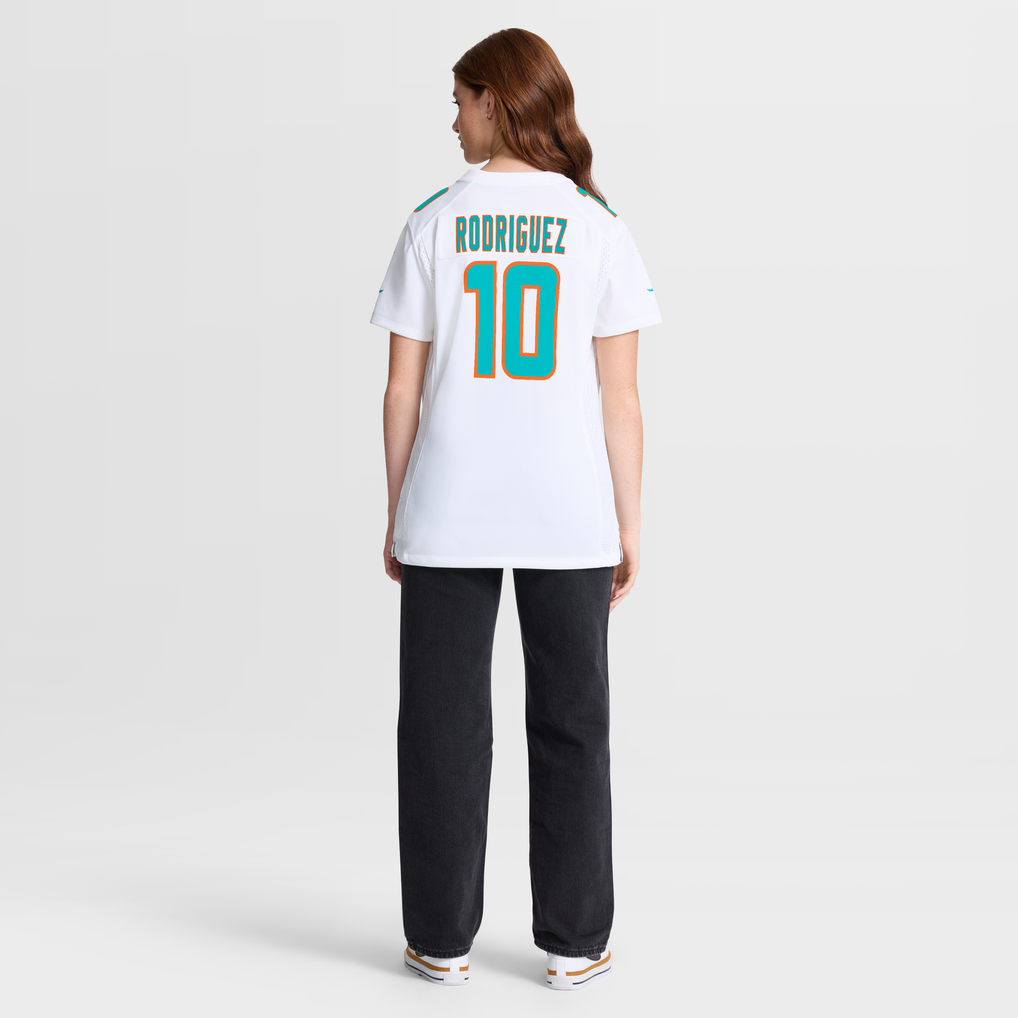Women's Miami Dolphins Jacob Rodriguez Nike White Game Jersey - Image 4