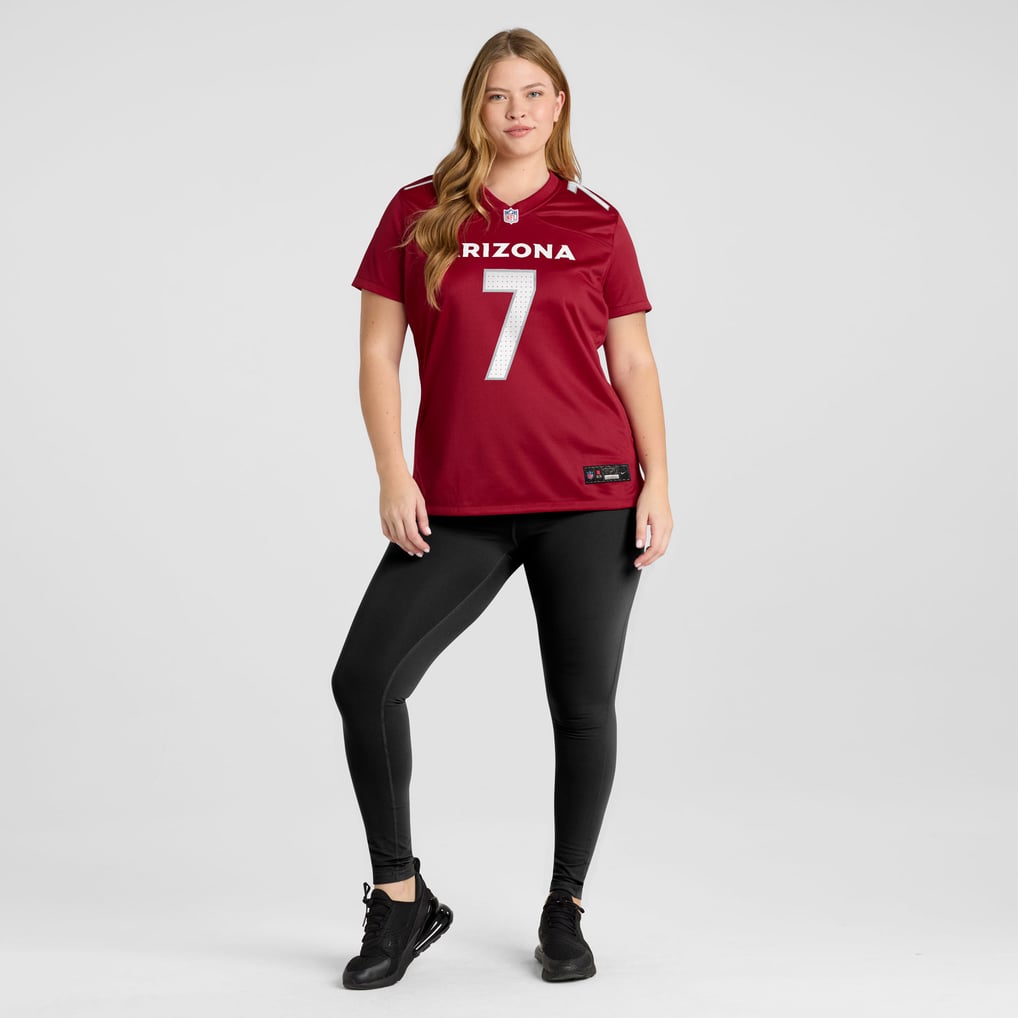 Women's Arizona Cardinals Jacoby Brissett Nike  Cardinal Team Game Jersey - Image 7