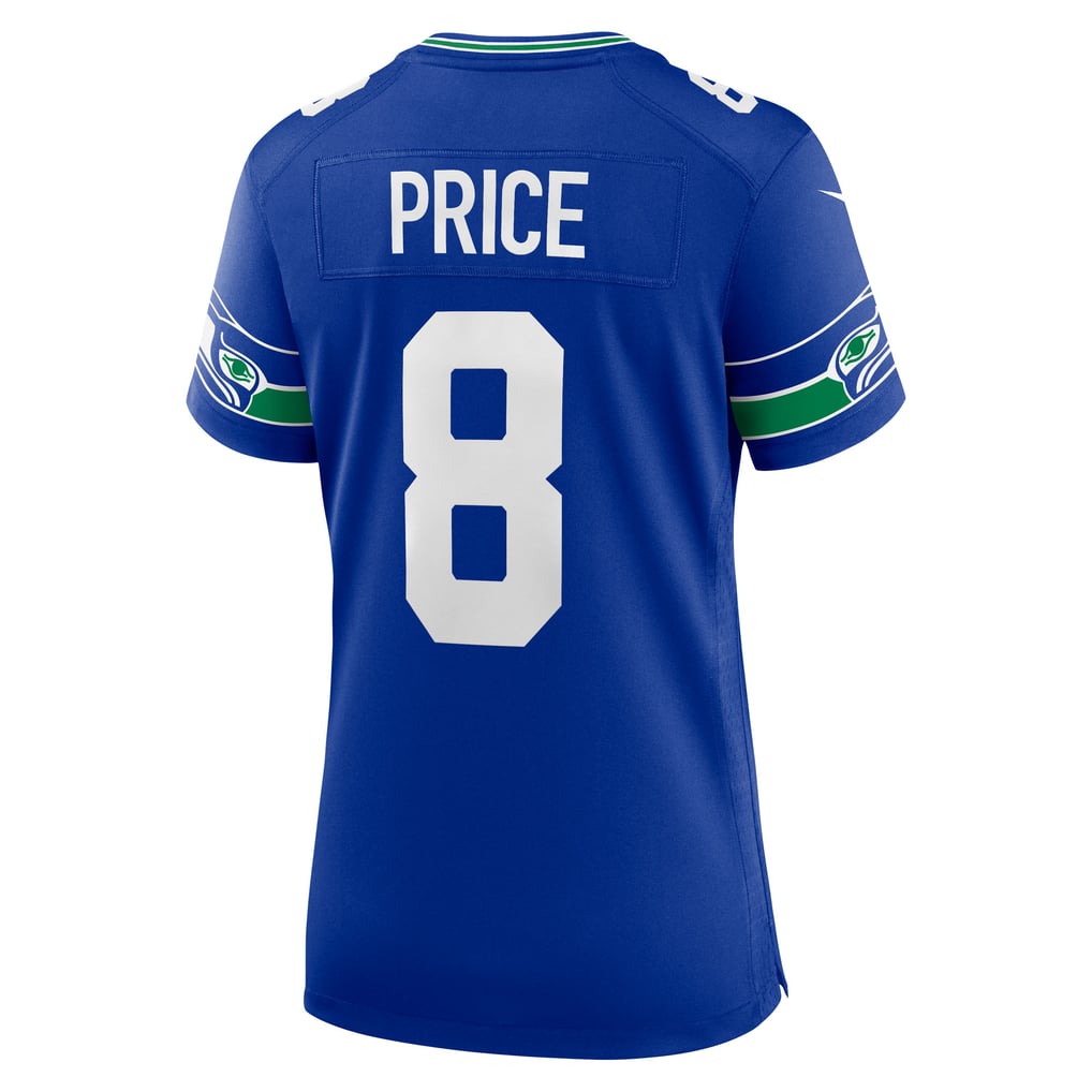 Women's Seattle Seahawks Jadarian Price Nike Royal Alternate Game Jersey - Image 4