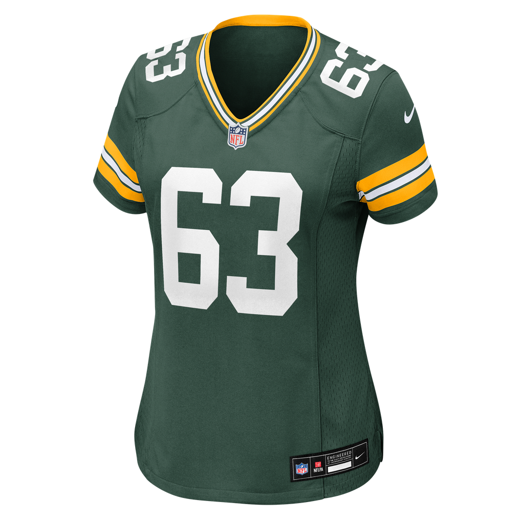 Women's Green Bay Packers Jaden Crumedy Nike Green Team Game Jersey - Image 5