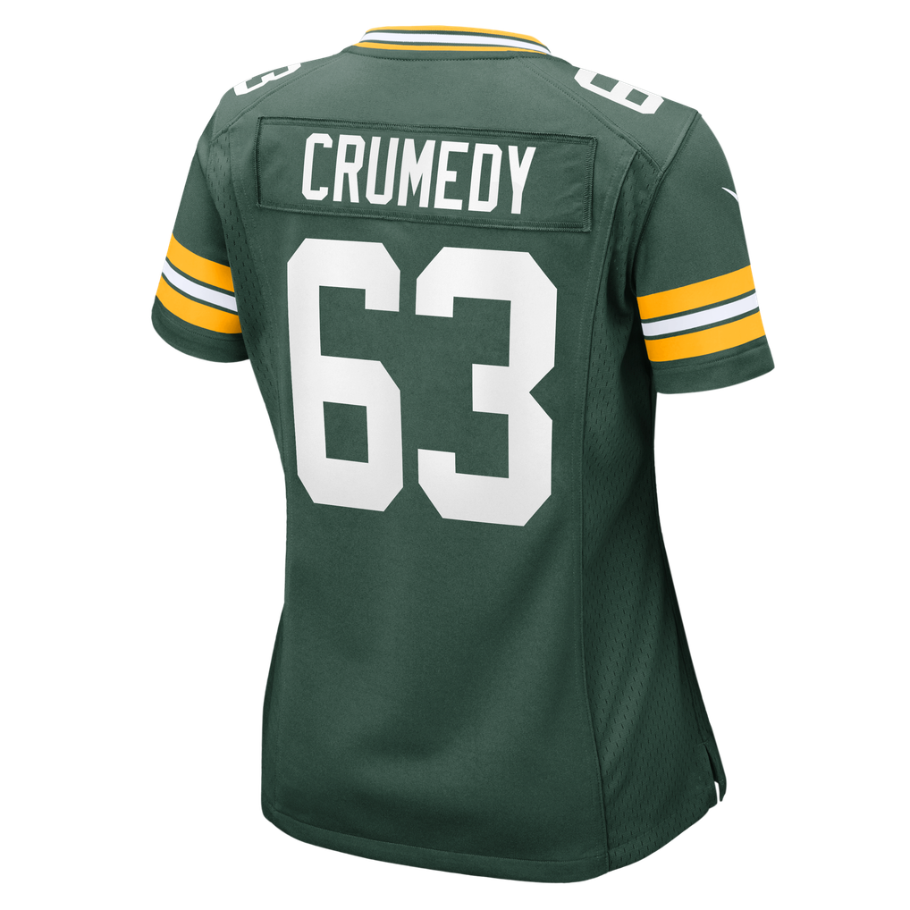 Women's Green Bay Packers Jaden Crumedy Nike Green Team Game Jersey - Image 6
