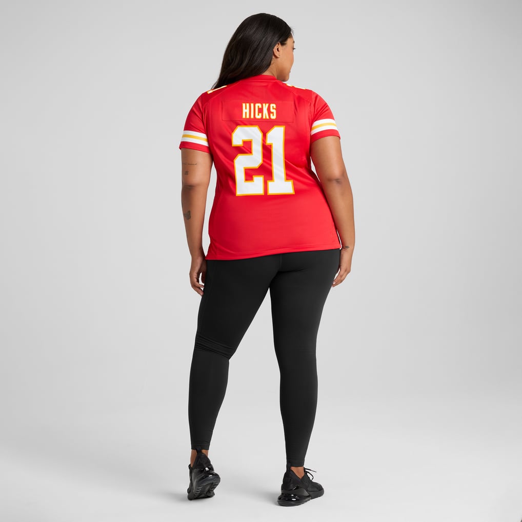 Women's Kansas City Chiefs Jaden Hicks Nike  Red  Game Jersey - Image 8