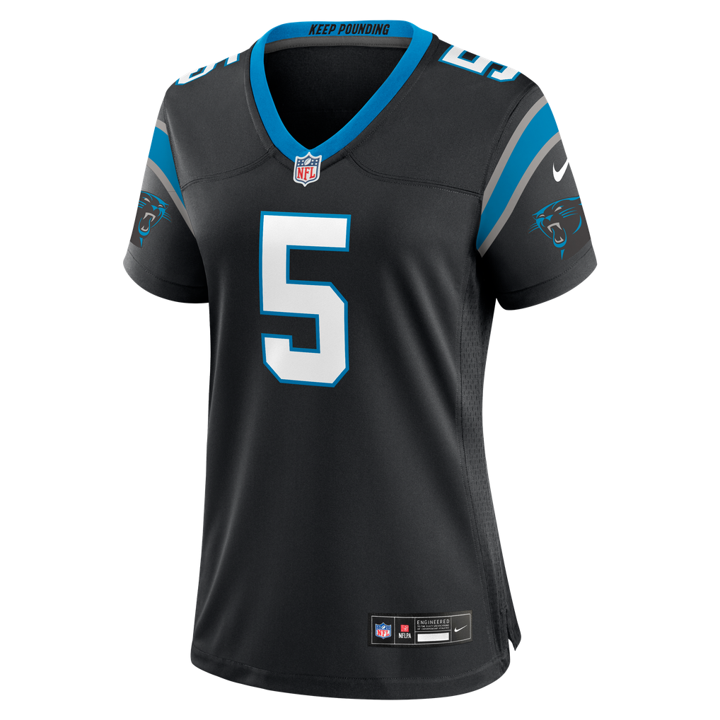 Women's Carolina Panthers Jaelan Phillips Nike Black Team Game Jersey - Image 3