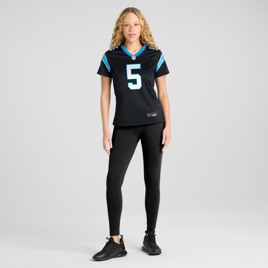 Women's Carolina Panthers Jaelan Phillips Nike Black Team Game Jersey - Image 5