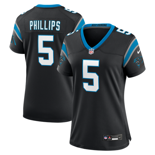 Women's Carolina Panthers Jaelan Phillips Nike Black Team Game Jersey - Image 1