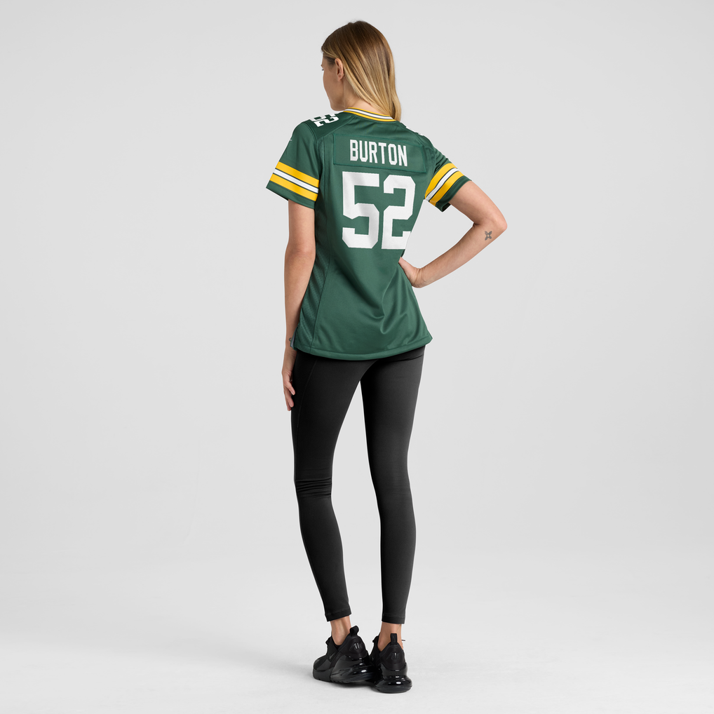 Women's Green Bay Packers Jager Burton Nike Green Team Game Jersey - Image 4