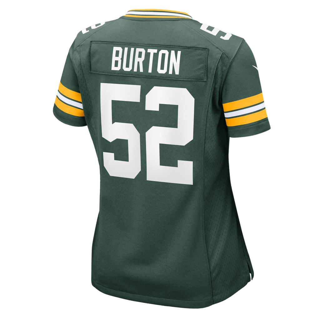 Women's Green Bay Packers Jager Burton Nike Green Team Game Jersey - Image 6