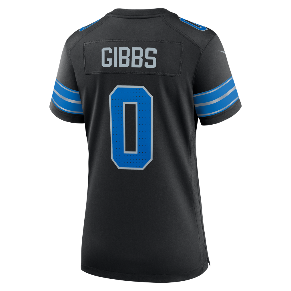 Women's Detroit Lions Jahmyr Gibbs Nike Black 2nd Alternate Game Player Jersey - Image 8